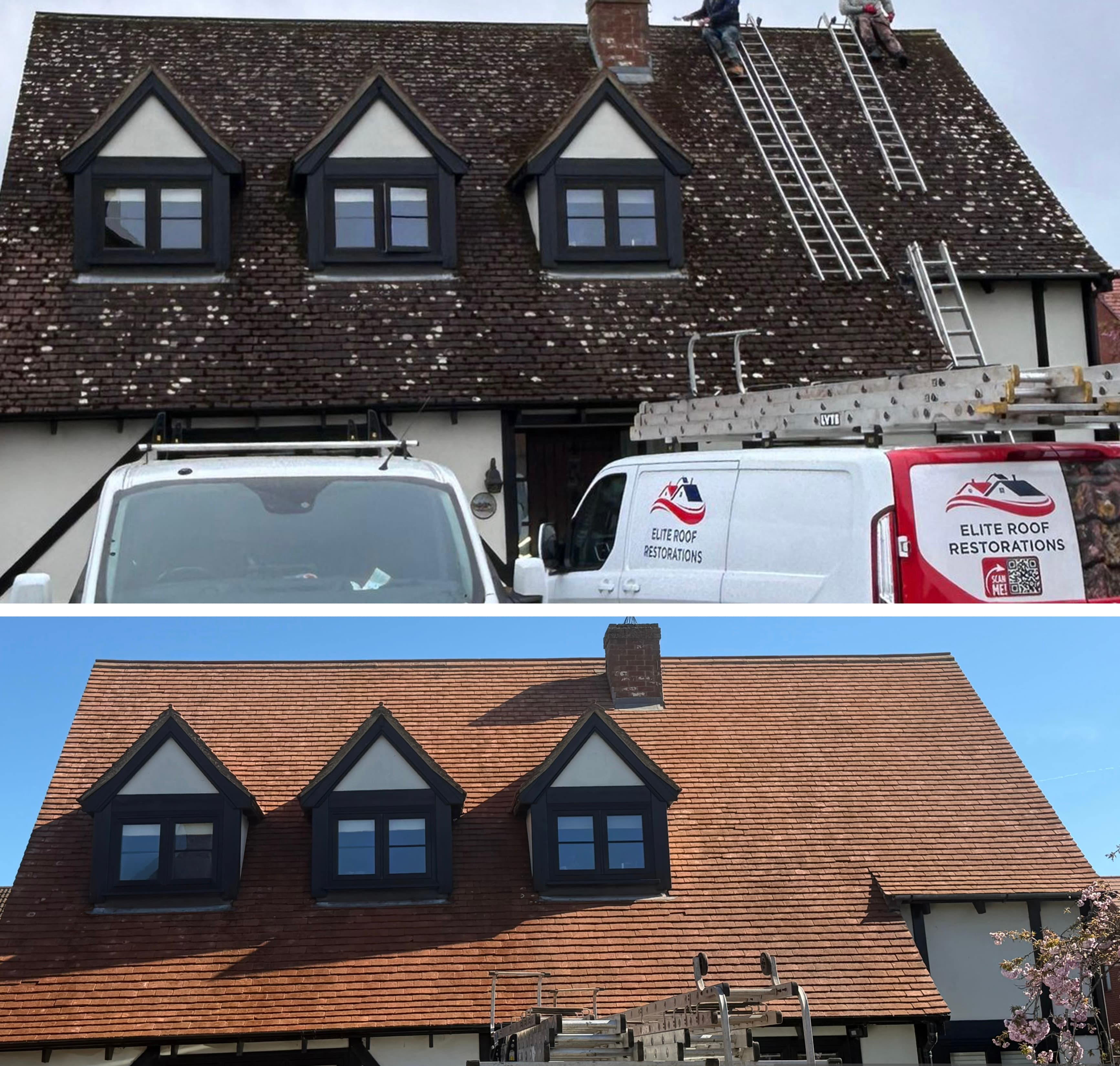 Semi-detached roof fully restored