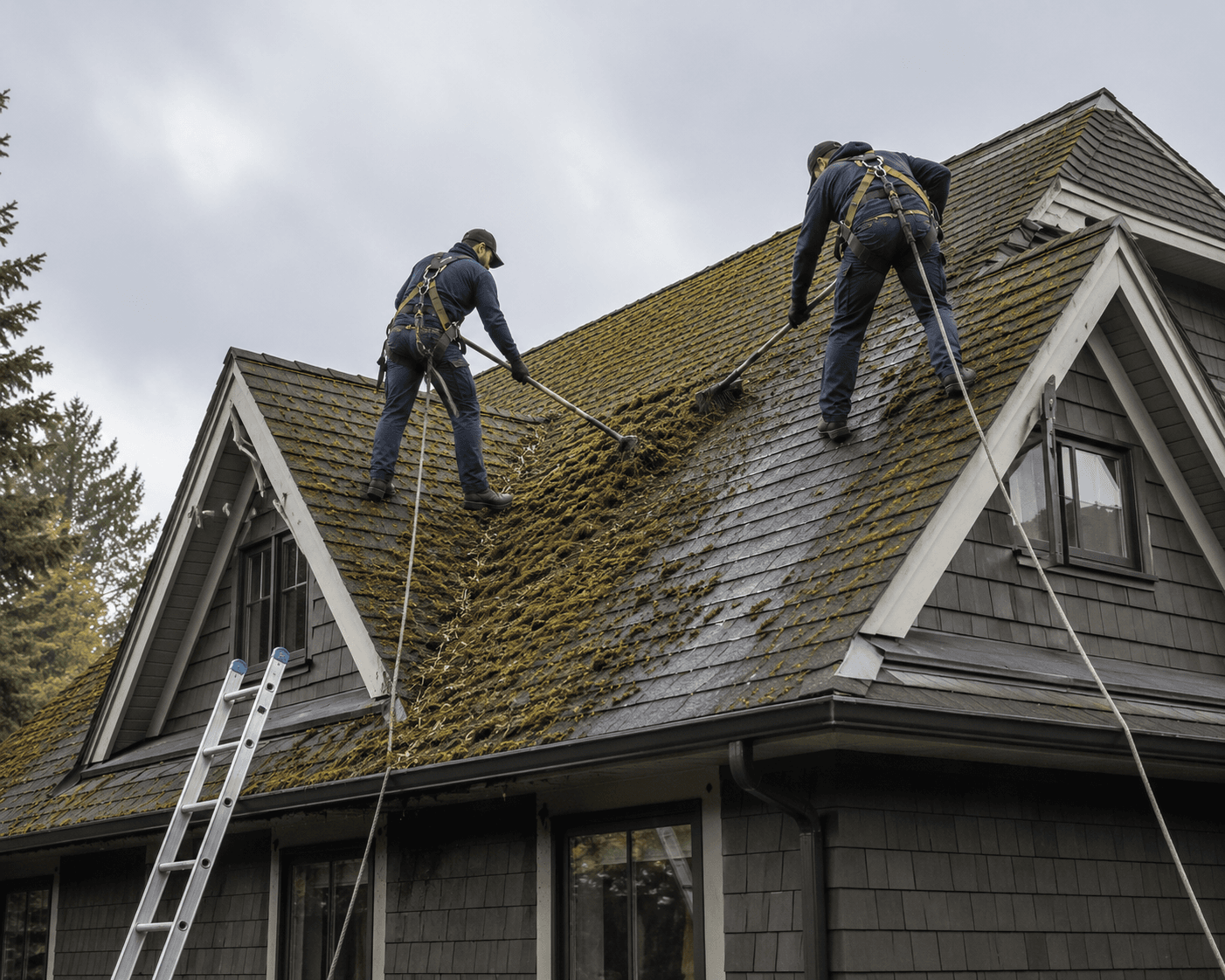 Moss Removal example 3