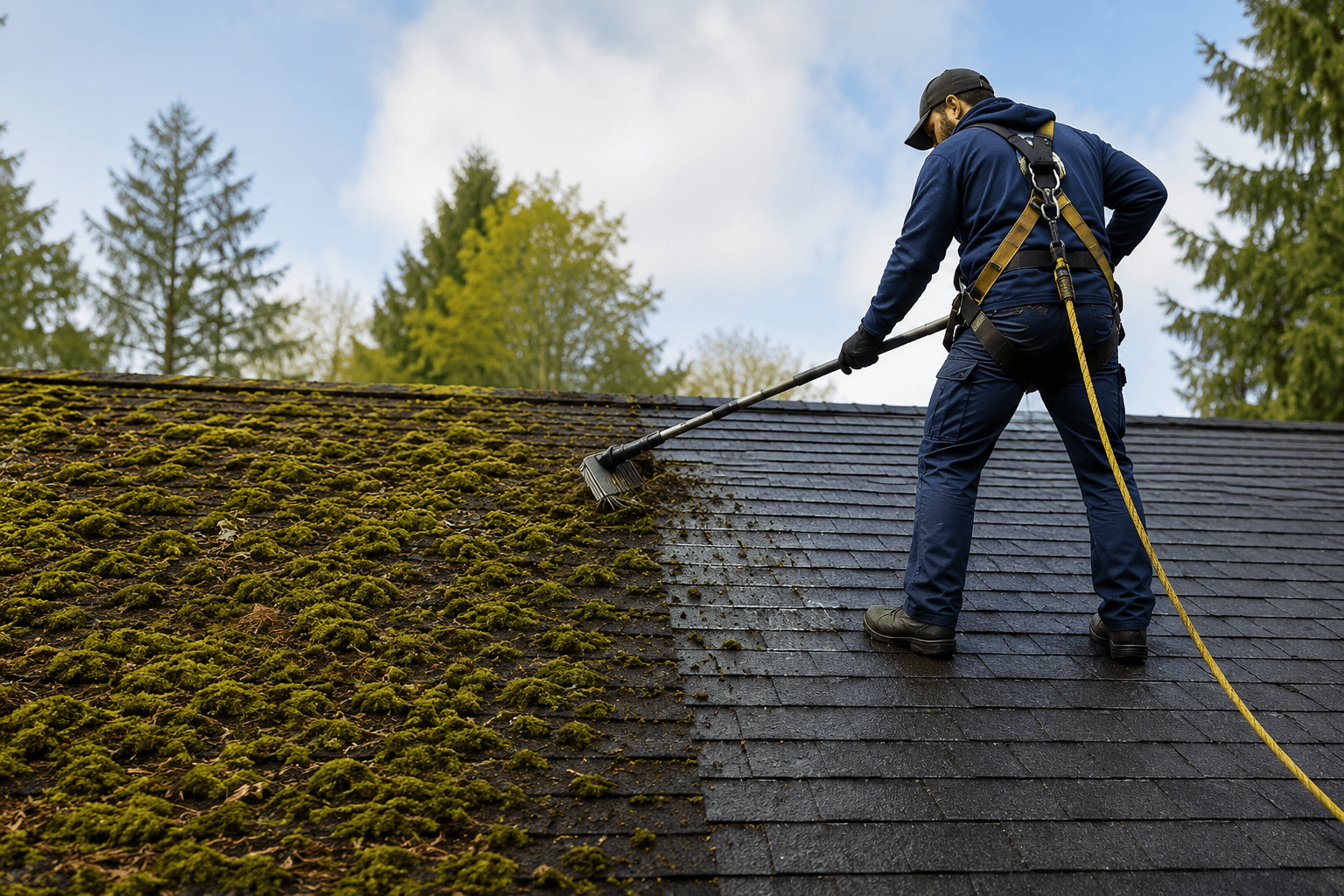 Moss Removal example 2